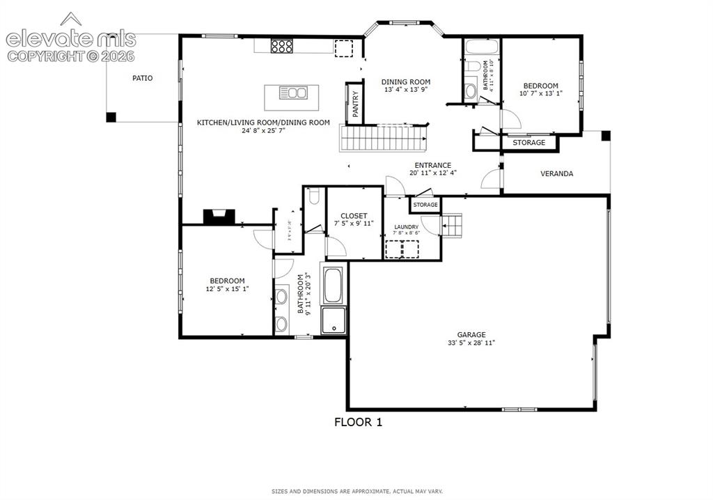 Image 28 of 29: Floor plan - main level