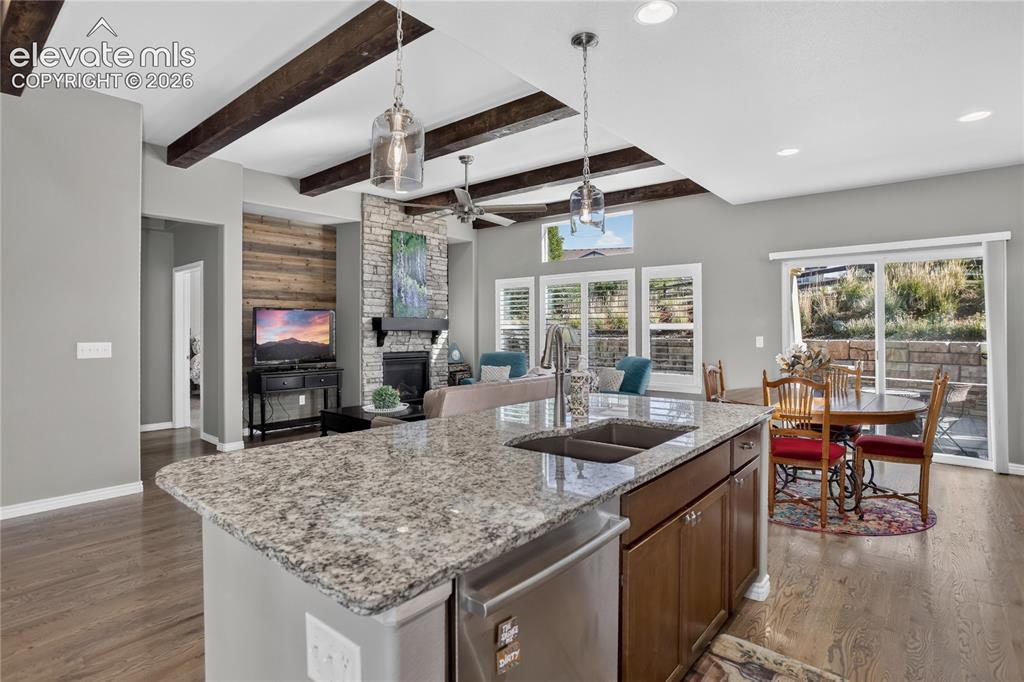 Image 6 of 29: Open concept living space