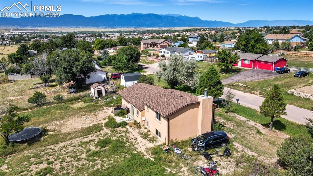 Image 3 of 34: This home offers a peaceful setting & beautiful views of the Spanish Peaks.