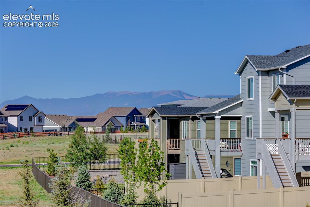 Image 22 of 30: Views to Pikes Peak from the deck
