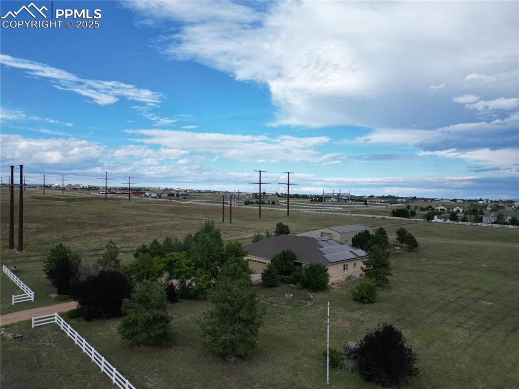 Image 13 of 48: Aerial view of sparsely populated area