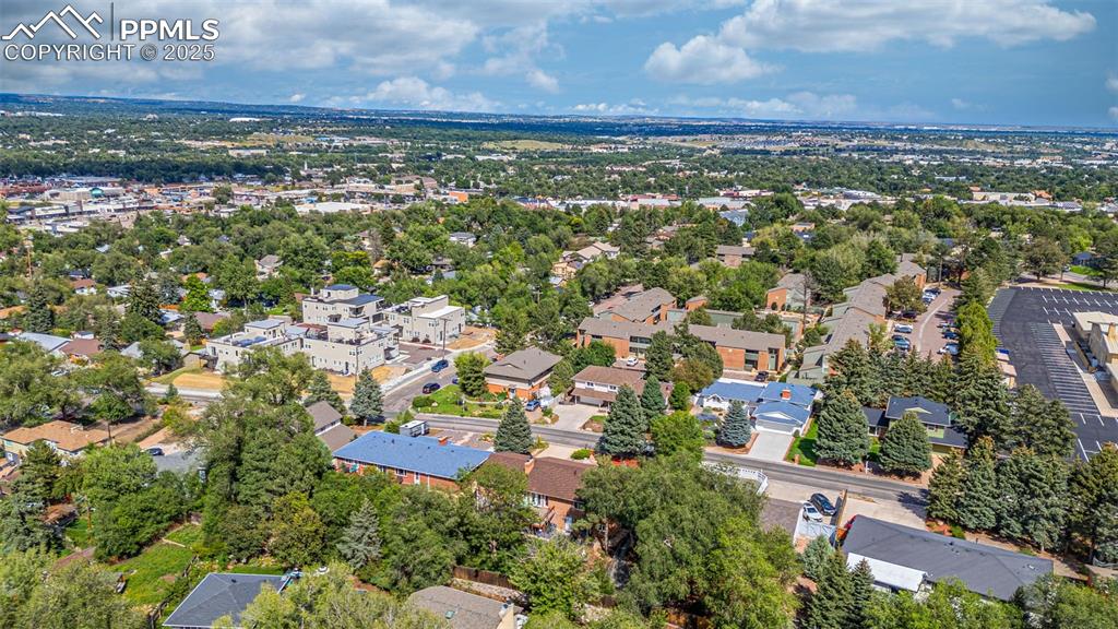 Image 40 of 43: Aerial view of residential area