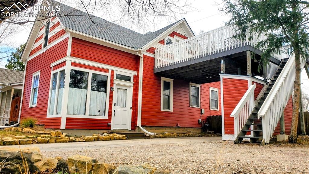 Caption: Front of Structure