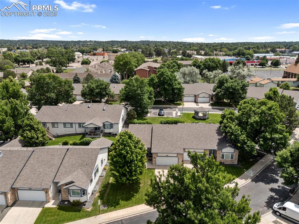 Image 46 of 50: Aerial view of residential area