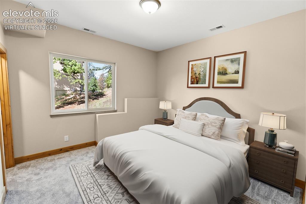 Image 17 of 37: Lower Level Bedroom 2 - Virtually Staged