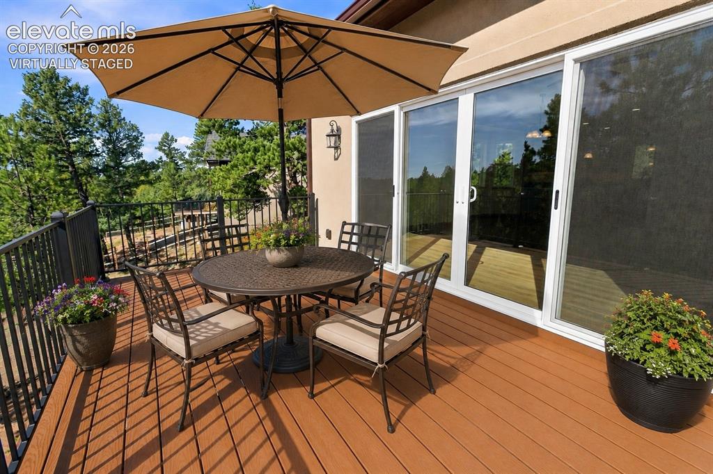 Image 24 of 37: Main Level Deck - Virtually Staged