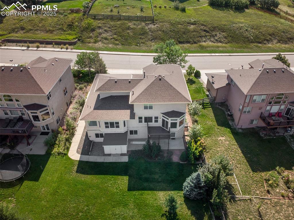 Image 4 of 50: View from above featuring front of home without home directly across the st