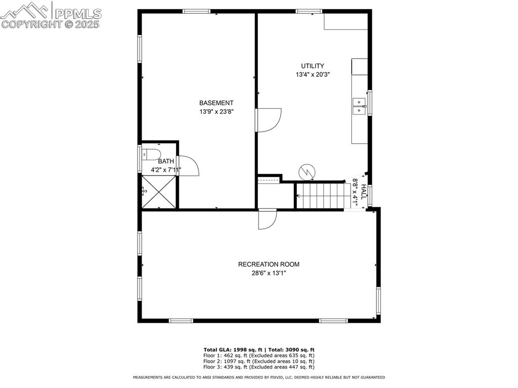 Image 47 of 48: Basement floor plan