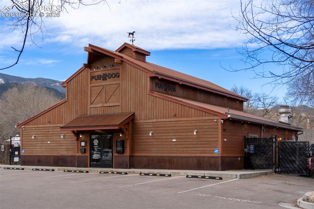 Caption: Front of Structure