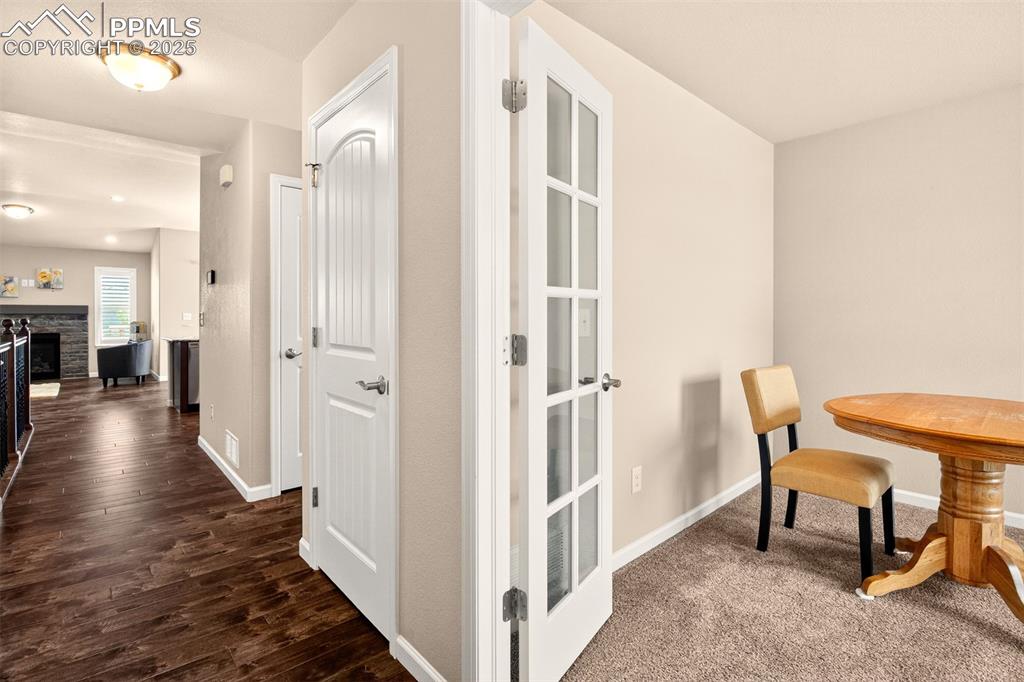 Image 5 of 37: Front office with french doors 