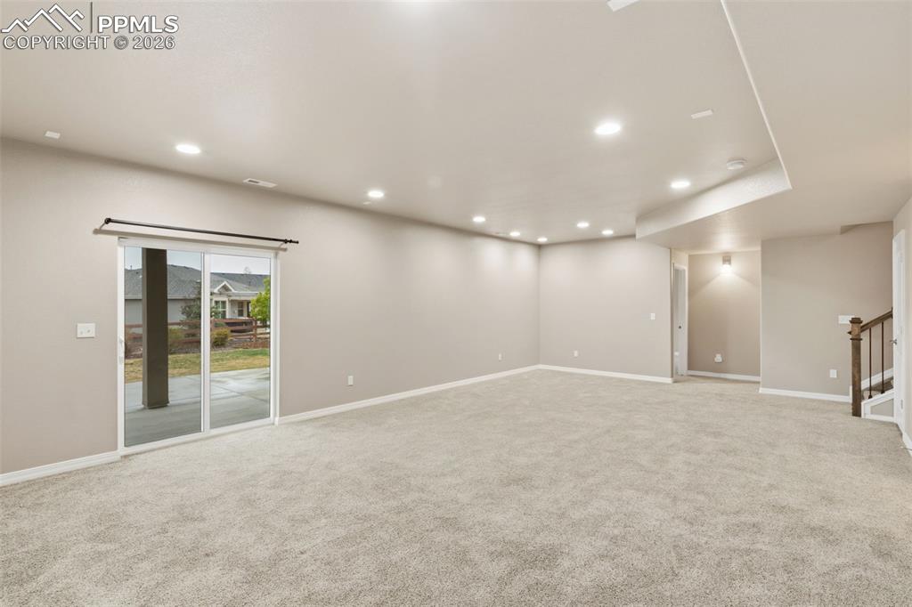 Image 27 of 43: Huge Walkout Family room