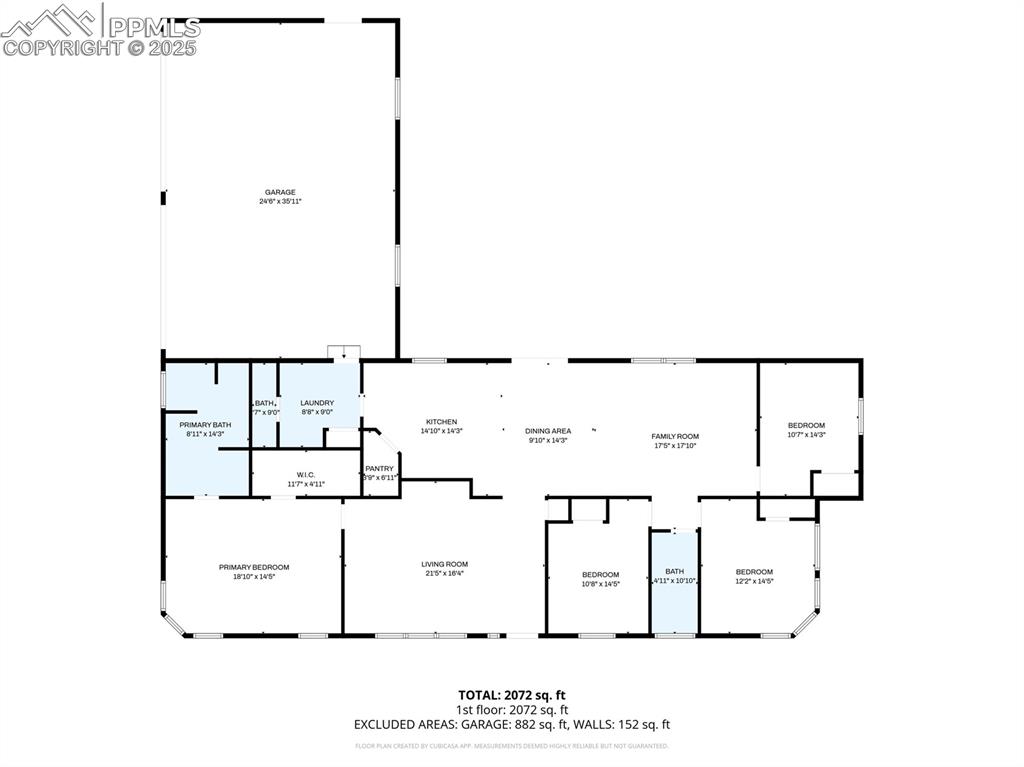 Image 33 of 33: Floor Plan of Home and Garage