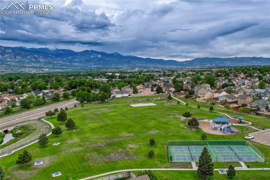 Image 12 of 50: PICKLE BALL COURTS AT THE PARK ACROSS THE STREET