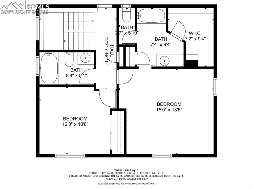 Image 43 of 50: UPPER LEVEL FLOOR PLAN