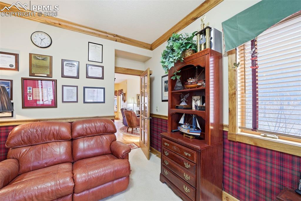 Image 30 of 50: Office or Library near conversation nook