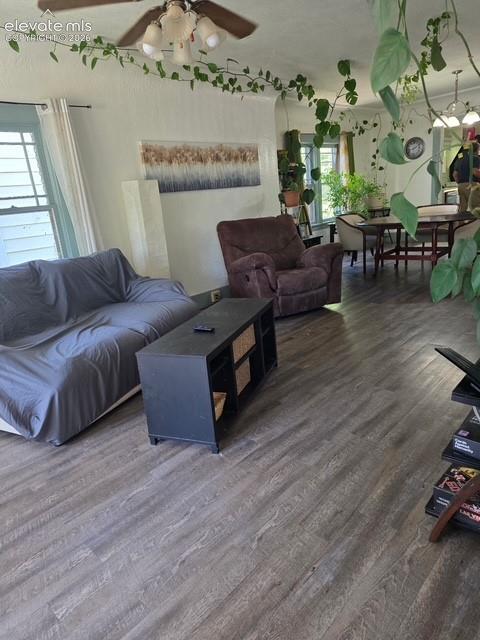 Image 5 of 22: Room featuring wood-finish flooring, white walls, and a window