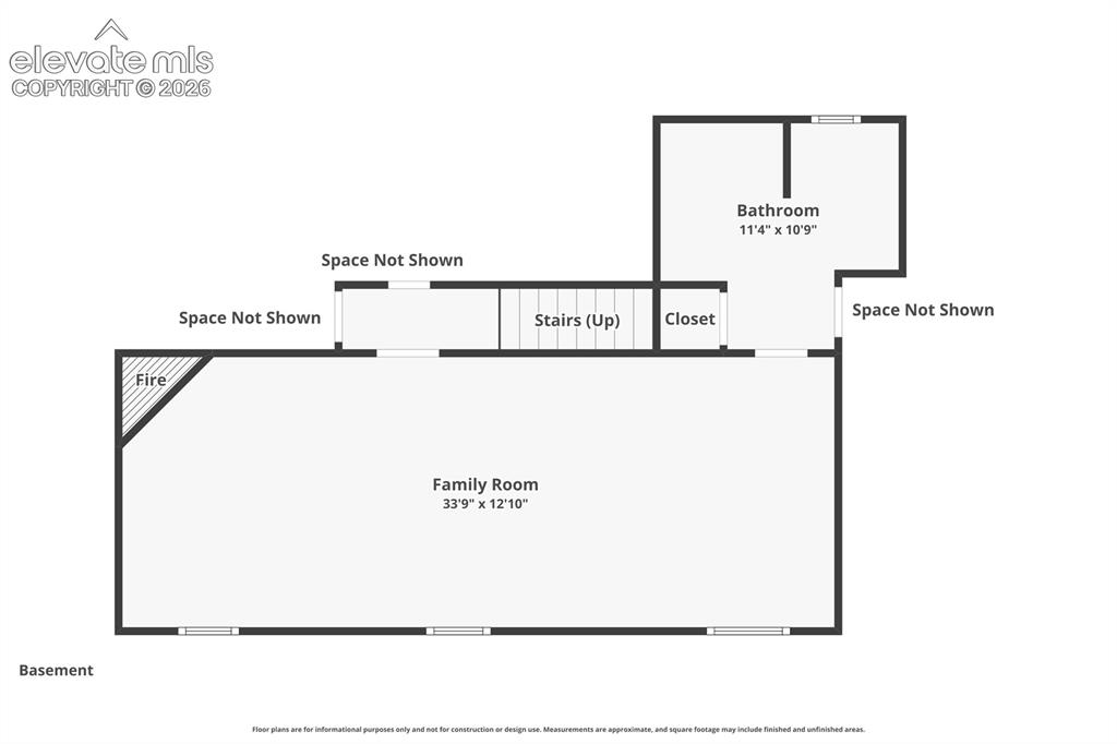 Image 44 of 45: Basement level (family room or primary bedroom)