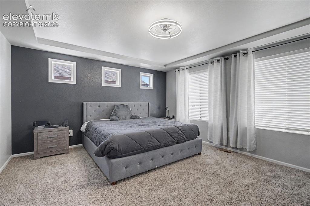 Image 16 of 40: Master Bedroom w/Coffered Ceiling