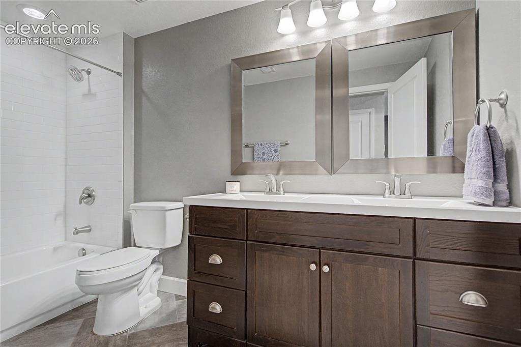 Image 29 of 40: Basement Full Bath w/Double Vanity!