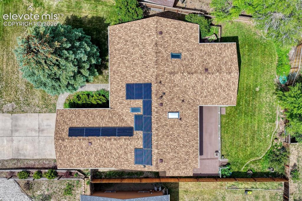 Image 3 of 48: Solar panels on the home are owned debt-free and have been fully covering t