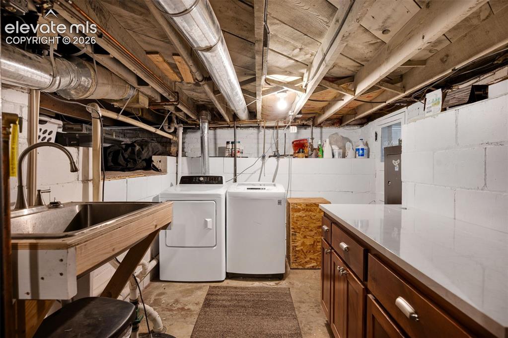 Image 37 of 50: Laundry in Basement