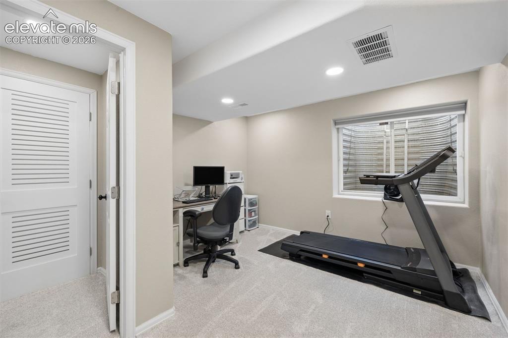Image 26 of 43: Basement bedroom with ensuite bath and walkin closet