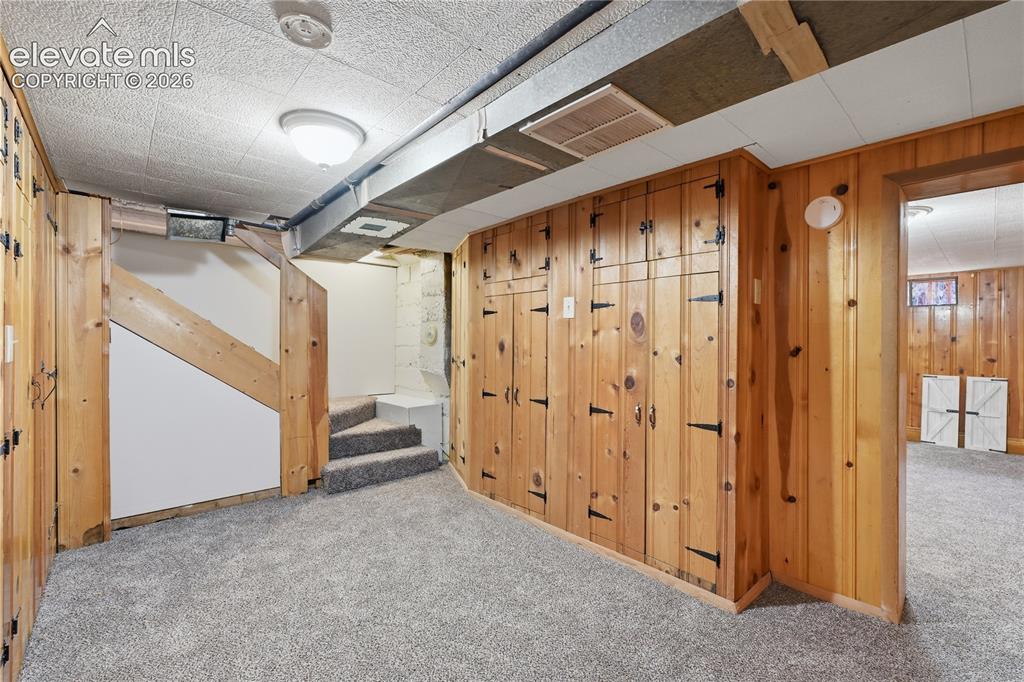 Image 26 of 50: Another view of the entry portion of the basement.