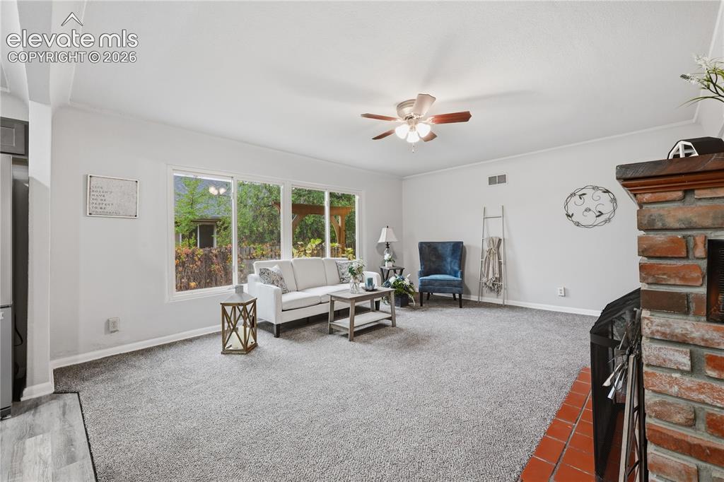 Image 6 of 50: Another view of the living room. Very spacious!