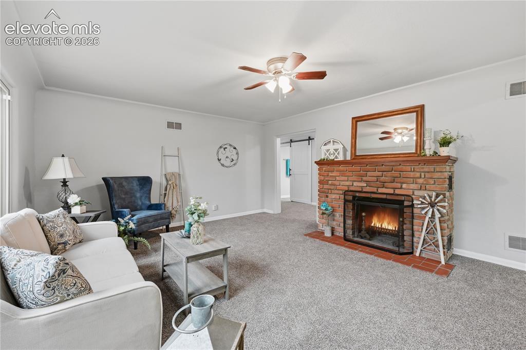 Image 7 of 50: The fireplace that will keep you warm on cold winter nights!