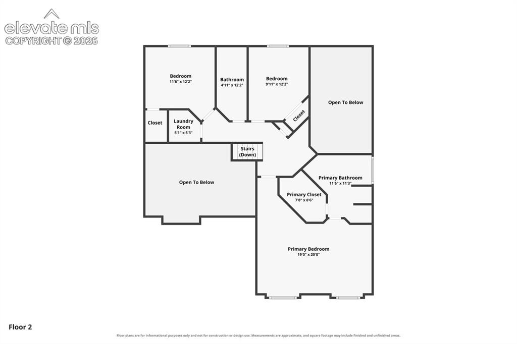 Image 49 of 50: Upper Level Floor Plan
