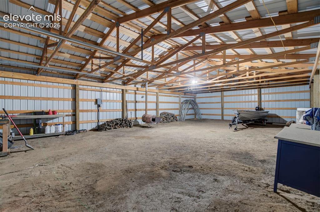 Image 5 of 30: View of 30 x 50 barn/garage/workshop
