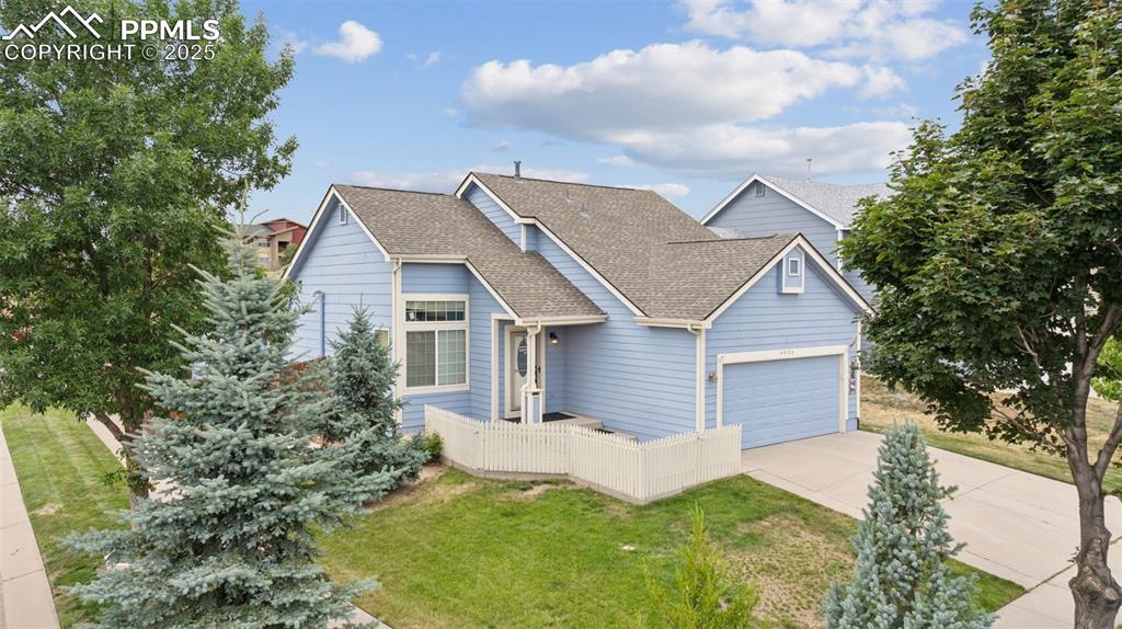 Caption: 4 bedroom, 3.5 bath. 2-story located on corner lot