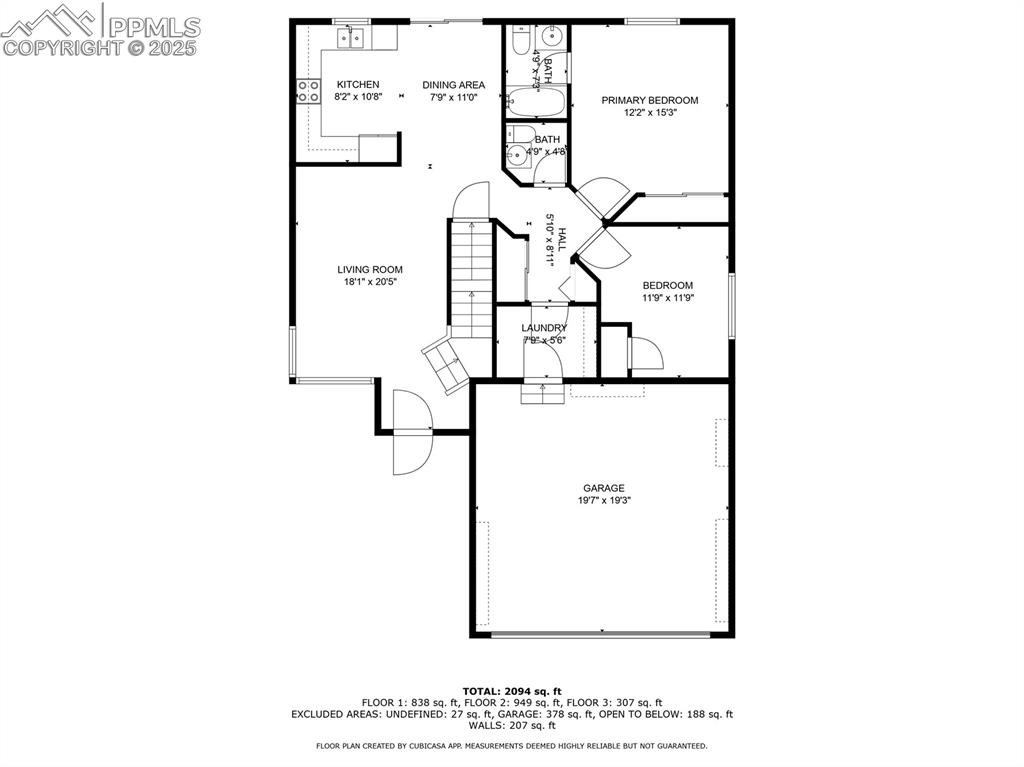 Image 31 of 39: Main level floor plan / room layout