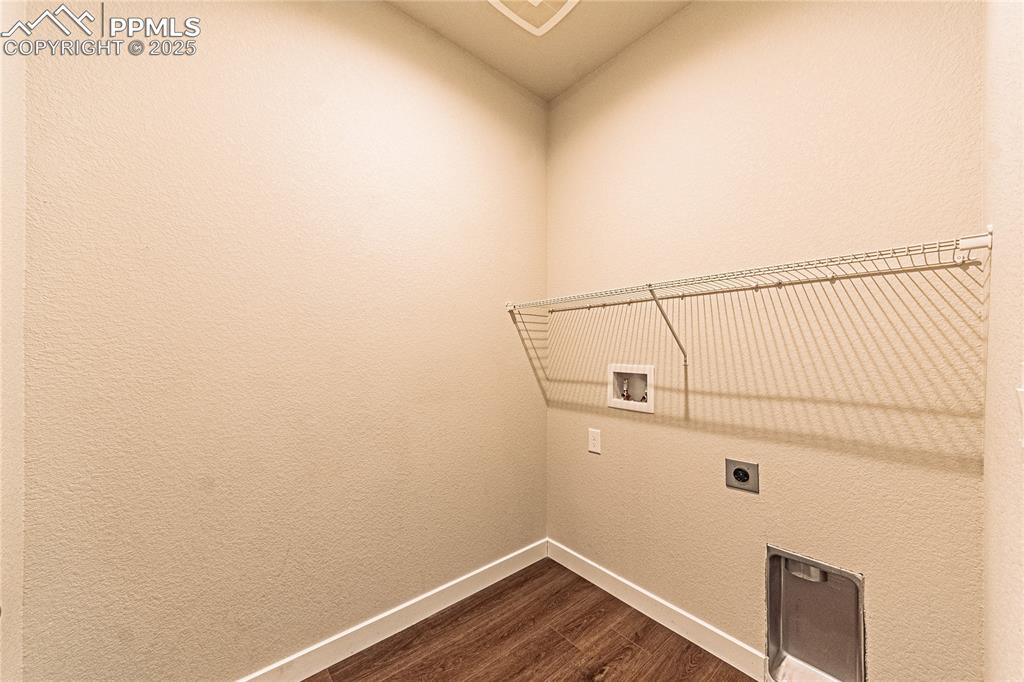 Image 20 of 39: Laundry room with hookup for an electric dryer, hookup for a washing machin