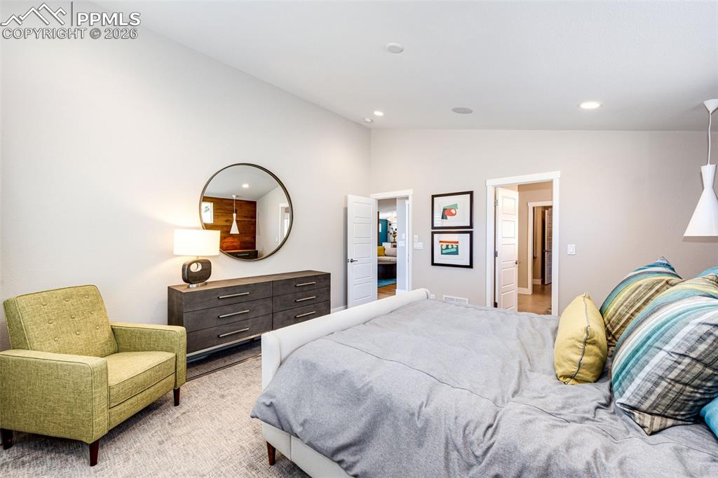 Image 17 of 46: Lower level bedroom