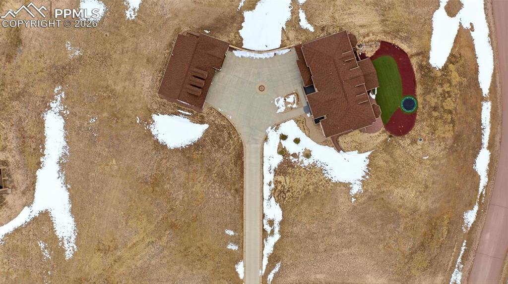 Image 48 of 48: View of snowy aerial view