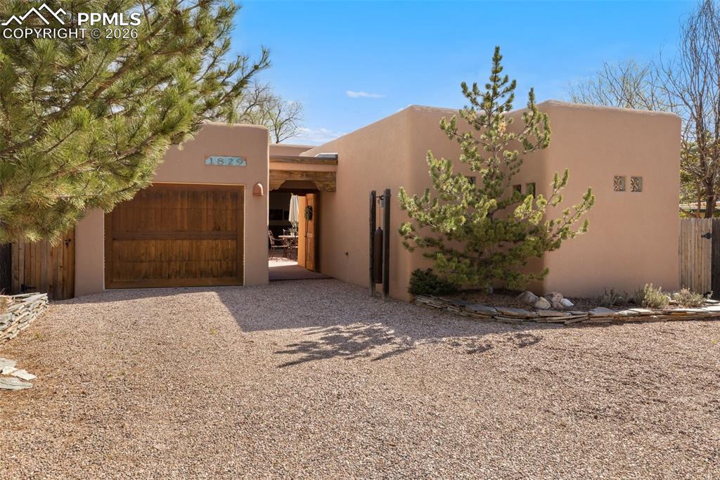 Caption: Front of Structure