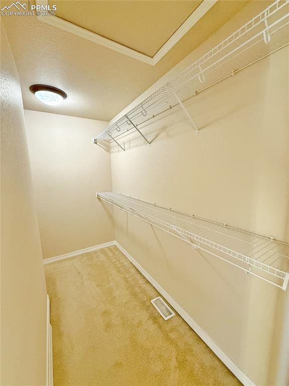 Image 15 of 28: 1 of 2 master bedroom closets