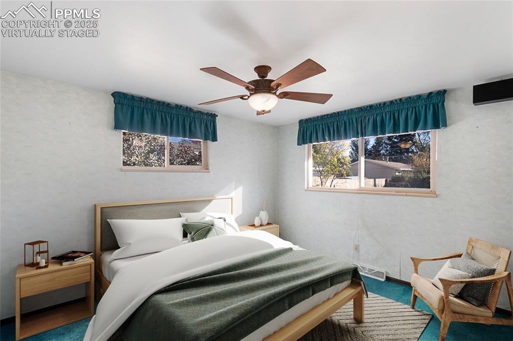 Image 17 of 42: Virtually staged bedroom