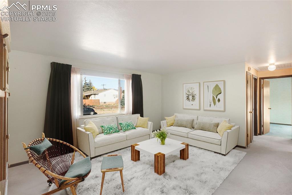 Image 4 of 42: Virtually staged living