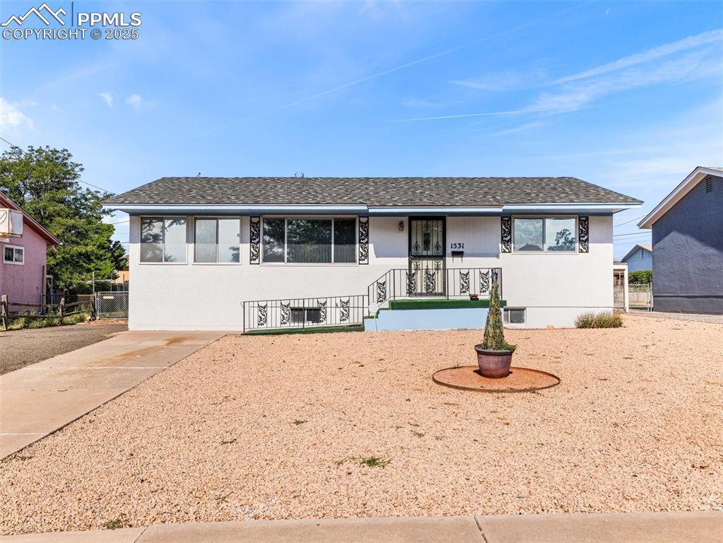 Caption: Front of Structure