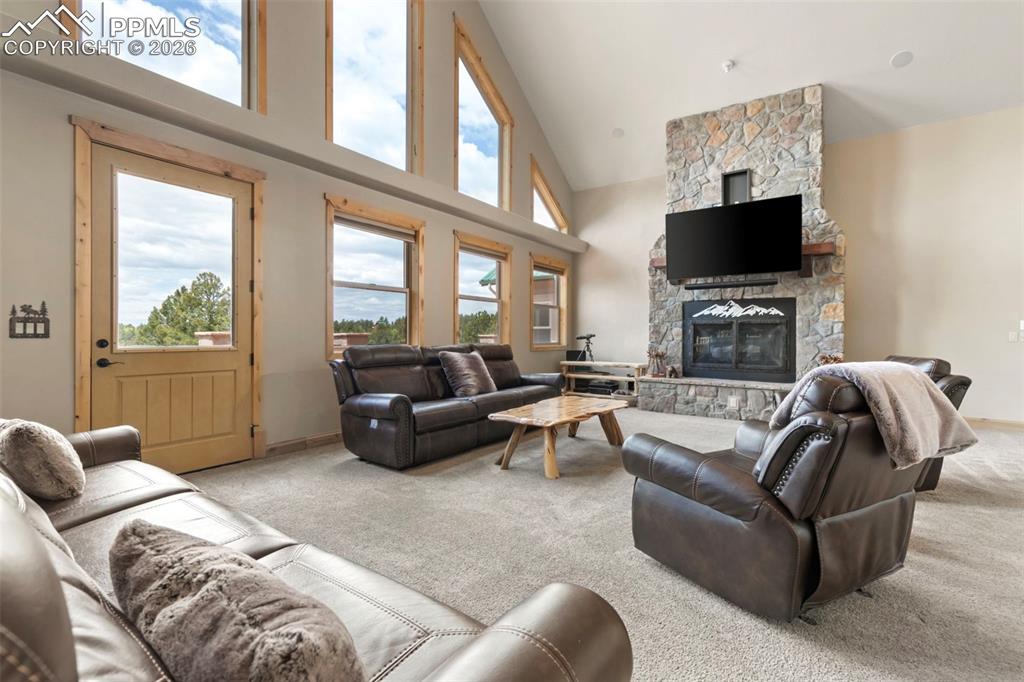 Image 17 of 48: Wood Burning Fireplace