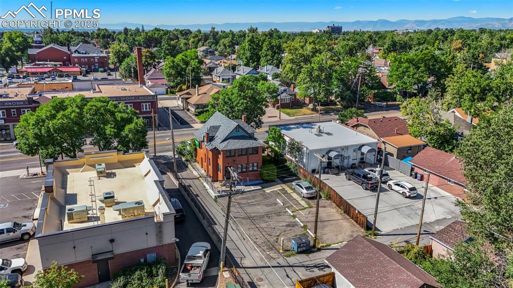 Image 23 of 28: Aerial view of residential area