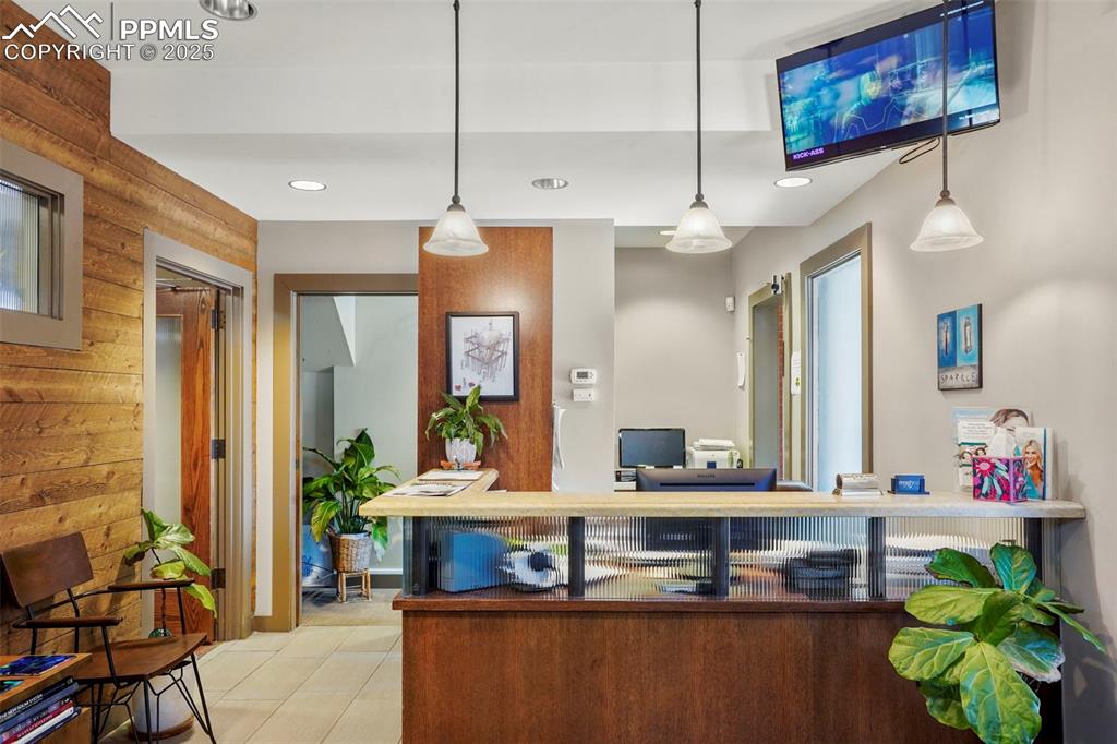 Image 8 of 28: Reception area featuring recessed lighting