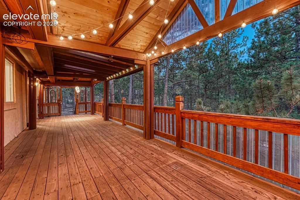 Image 24 of 46: deck offers skylight to vent when grilling