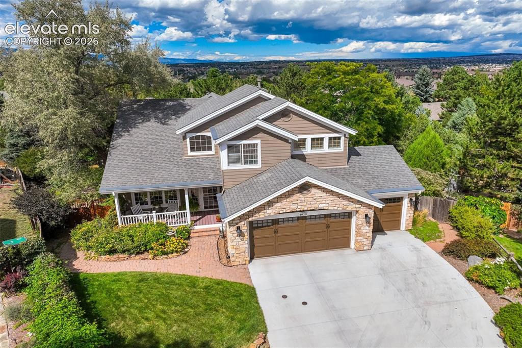 Caption: Immaculate one-owner two story at the end of the cul-de-sac