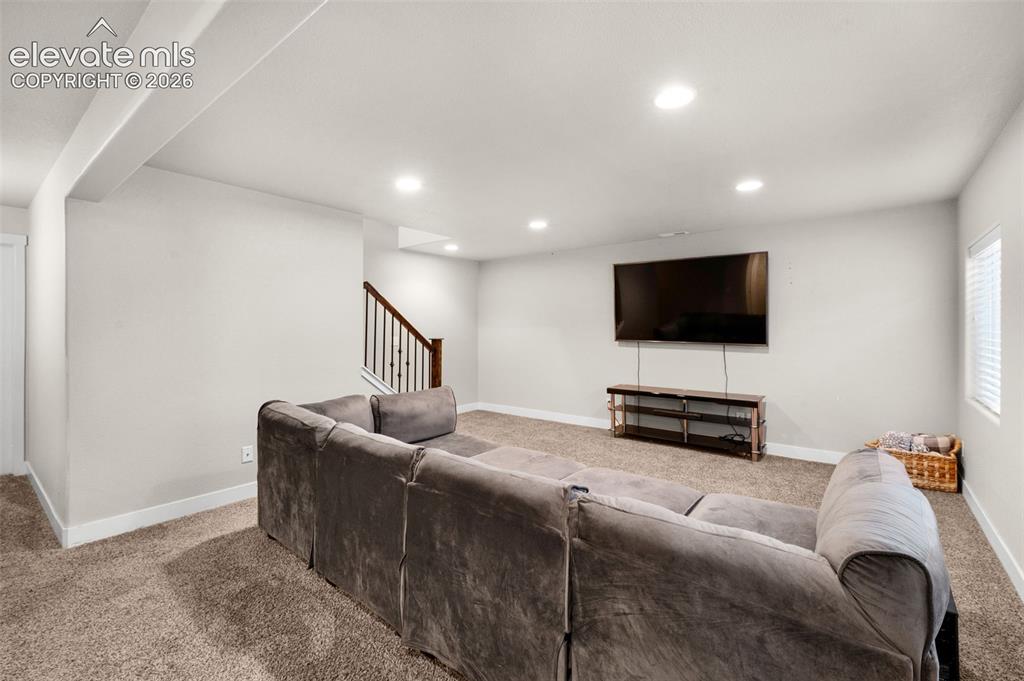 Image 33 of 49: Finished Basement