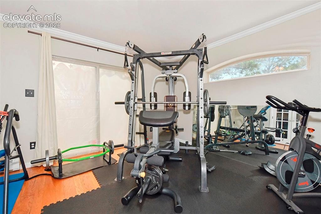 Image 17 of 22: 3 bedroom, flexiable bonous room or fitness area with sliding glass door