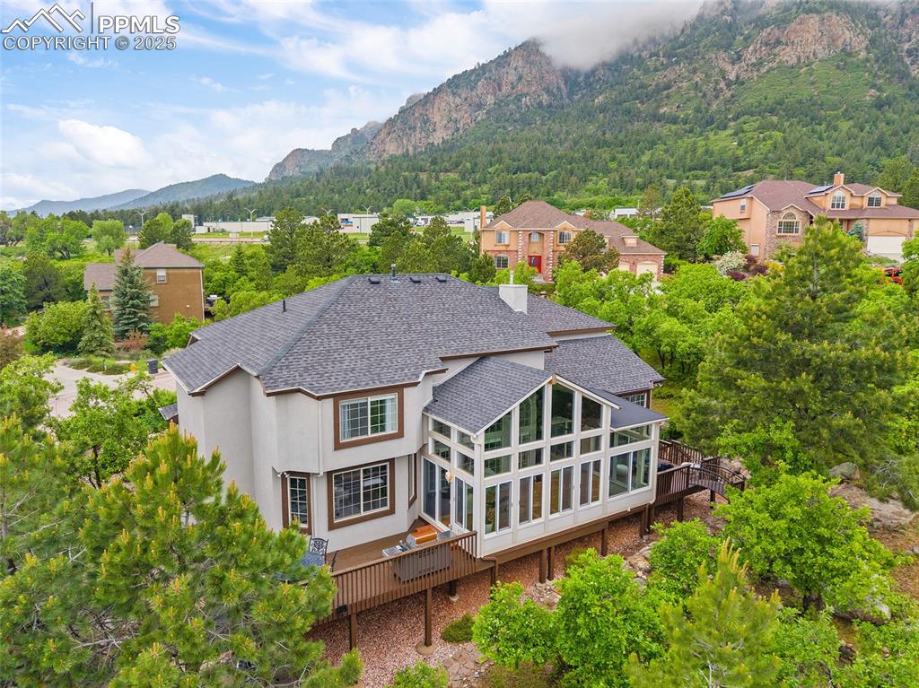 Image 2 of 50: Property is in the foothills of Cheyenne Mountain