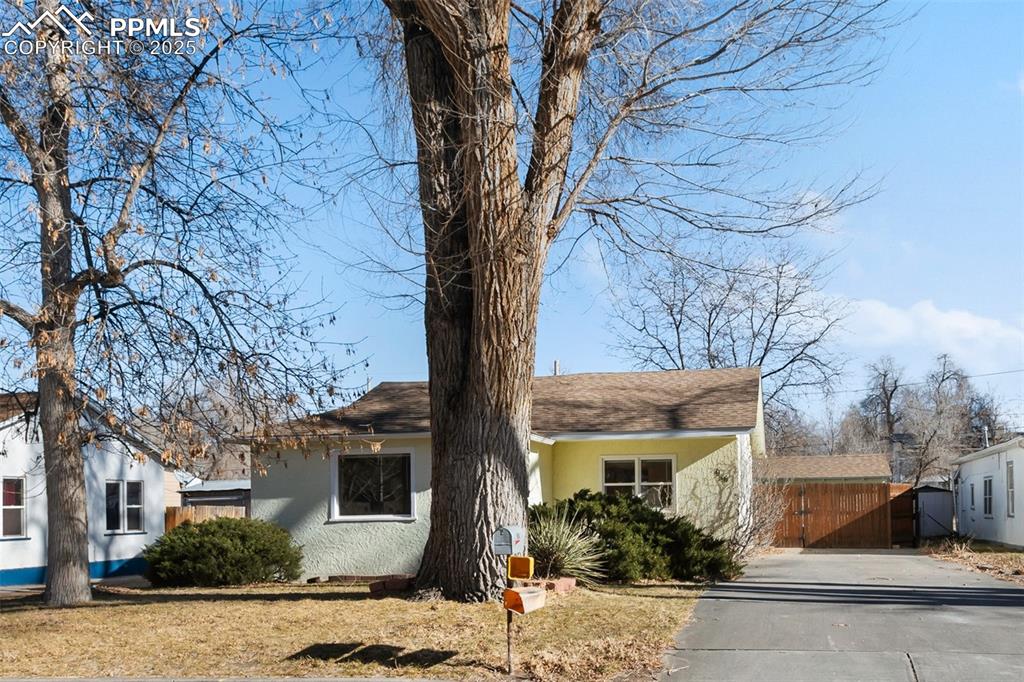 Caption: Front of Structure